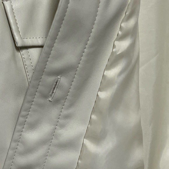 Steve Madden Ivory Faux Imitation Leather Jacket - Picture 4 of 5